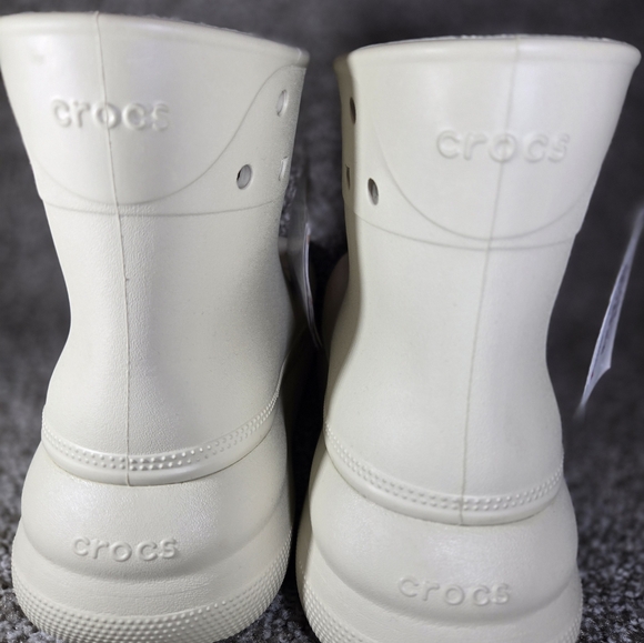 Crocs Classic Bone Waterproof Crush Rain Boots Unisex New 207946-2Y2 - Picture 6 of 16